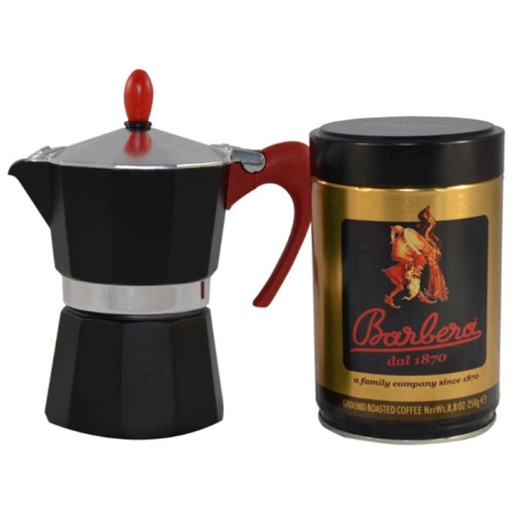 MOKA CAFFÈ 3 TAZZE + CAN DI CAFFÈ MACINATO 250gr - Caffè Barbera Shop