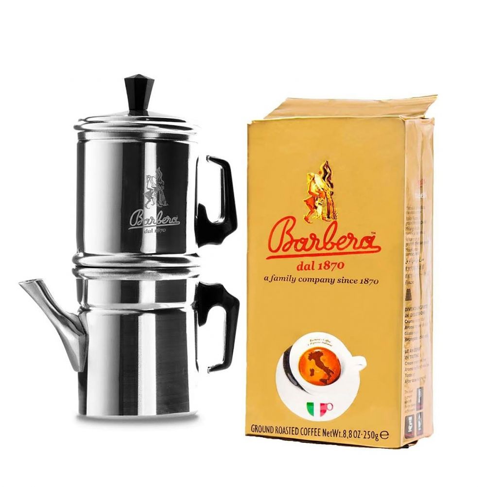 Moka Napoletana + Barbera Caffè 250gr macinato