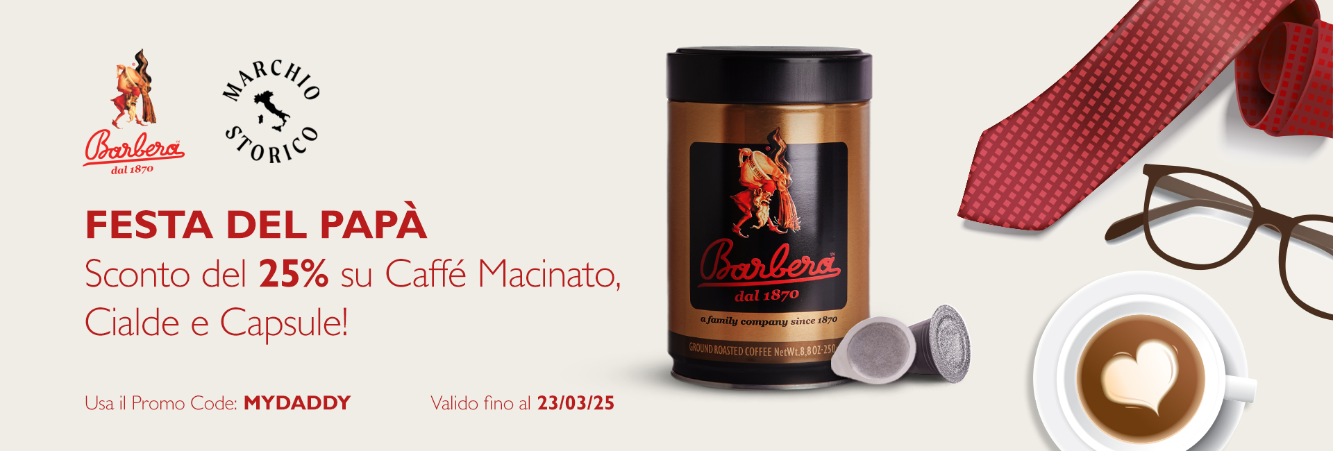 Caffe macinato Barbera