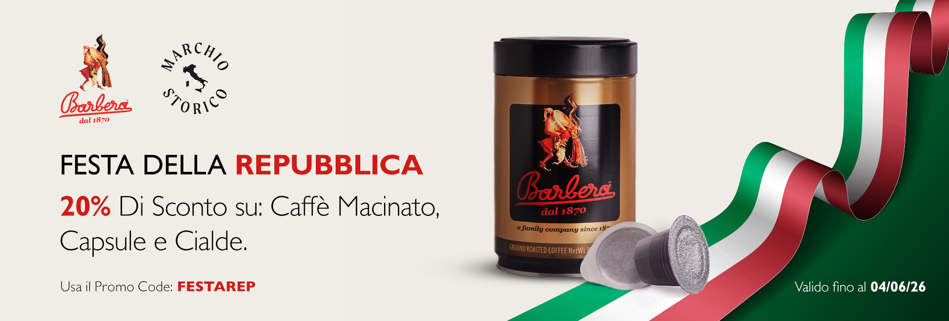 Caffe macinato Barbera